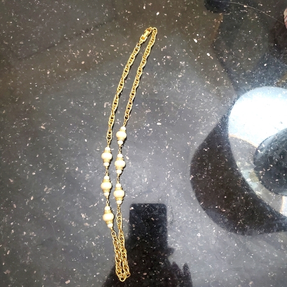 Jewelry - Mid-century modern gold filled faux pearls costume jewelry Napier like